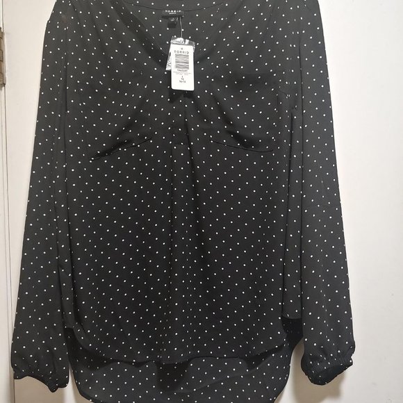Torrid Tops - Harper Georgette Pullover Long Sleeve Blouse